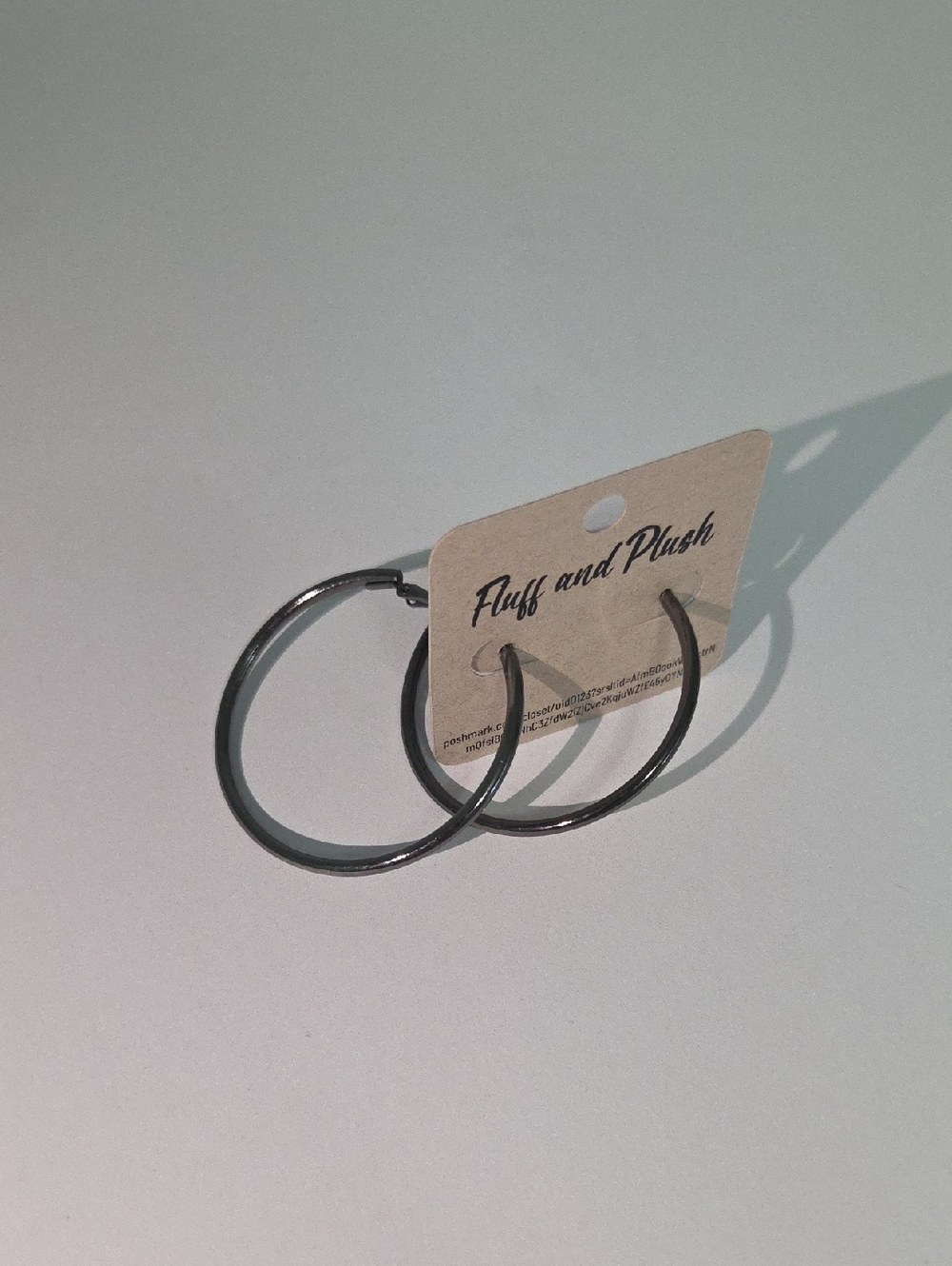 Black Hoop Earrings